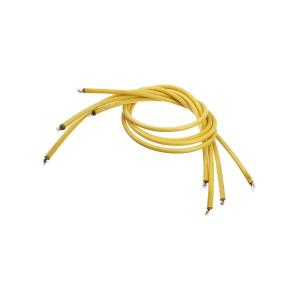 Провод высоковольтный 0,5мм2 4 шт по 0,5м, желтый 10кВт