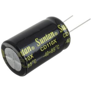 Конденсатор 2200мкФ 100В 22*40мм 85C Suntan TS13DE2A222MSB0D0R 2300мА 2000час