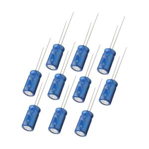Конденсатор 100мкФ 50В 8*12мм 105С (упаковка 10шт) JB JRB1H101M03500800120000B 120мА 2000час