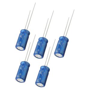 Конденсатор 100мкФ 50В 8*12мм 105С (упаковка 5шт) JB JRB1H101M03500800120000B 120мА 2000час