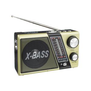 Радио 752URT USB Waxiba аккумулятор, фонарик, gold