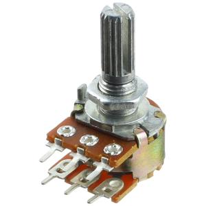 Резистор регулировочный 50кОм/50кОм L20KC 16K2-B50K (упаковка 2шт) с насечкой D 6мм