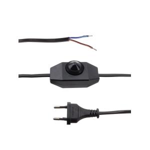 Шнур сетевой с регулятором мощности, б/з, черный Navigator